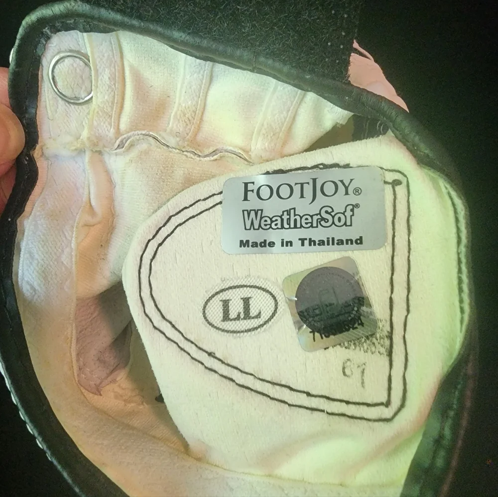 FootJoy WeatherSof White Leather Golf Glove Left Hand SZ Large